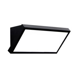 CREEK APPLIQUE RETTANGOLARE DA ESTERNO ANTI CORROSIONE IP65 LED 20W LUCE CCT NERO, BIANCO E CORTEN MODERNA 2