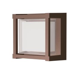 CREEK APPLIQUE QUADRATA DA ESTERNO ANTI CORROSIONE IP65 LED 15W LUCE CCT NERO, BIANCO E CORTEN MODERNA 2