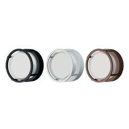 CREEK APPLIQUE ROTONDA DA ESTERNO ANTI CORROSIONE IP65 LED 15W LUCE CCT NERO, BIANCO E CORTEN MODERNA