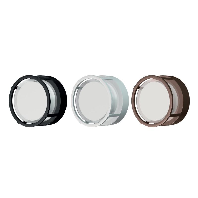 CREEK APPLIQUE ROTONDA DA ESTERNO ANTI CORROSIONE IP65 LED 15W LUCE CCT NERO, BIANCO E CORTEN MODERNA