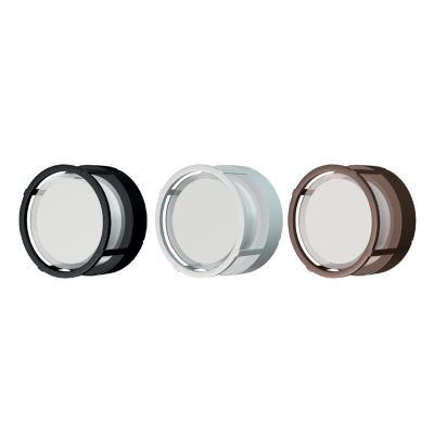 CREEK APPLIQUE ROTONDA DA ESTERNO ANTI CORROSIONE IP65 LED 15W LUCE CCT NERO, BIANCO E CORTEN MODERNA