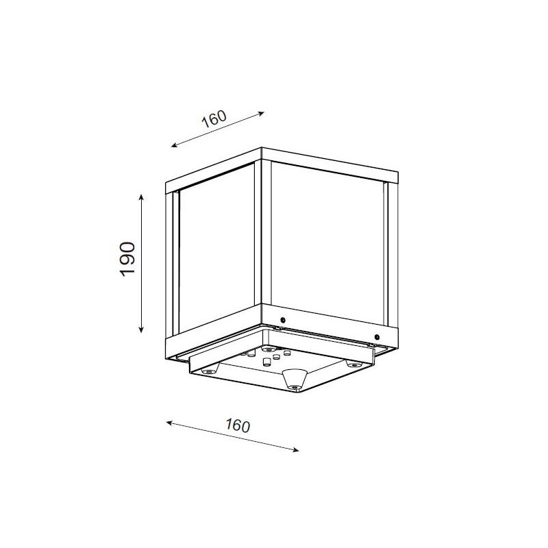 UTAH PALETTO DA GIARDINO H19 CM IP65 IN ALLUMINIO GRIGIO,BIANCO E CORTEN LAMPADINA ATTACCO E27 MODERNO