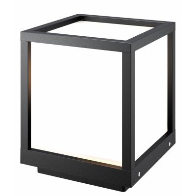 UTAH PALETTO DA GIARDINO H19 CM IP65 IN ALLUMINIO GRIGIO,BIANCO E CORTEN LAMPADINA ATTACCO E27 MODERNO