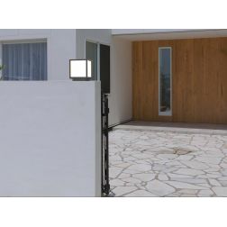 UTAH PALETTO DA GIARDINO H19 CM IP65 IN ALLUMINIO GRIGIO,BIANCO E CORTEN LAMPADINA ATTACCO E27 MODERNO 2