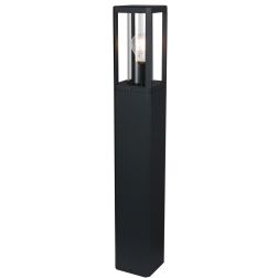 NEVADA PALO DA GIARDINO H80 CM IP65 IN ALLUMINIO NERO CON LAMPADINA ATTACCO E27 DESIGN MODERNO 2