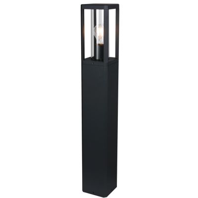 NEVADA PALO DA GIARDINO H80 CM IP65 IN ALLUMINIO NERO CON LAMPADINA ATTACCO E27 DESIGN MODERNO