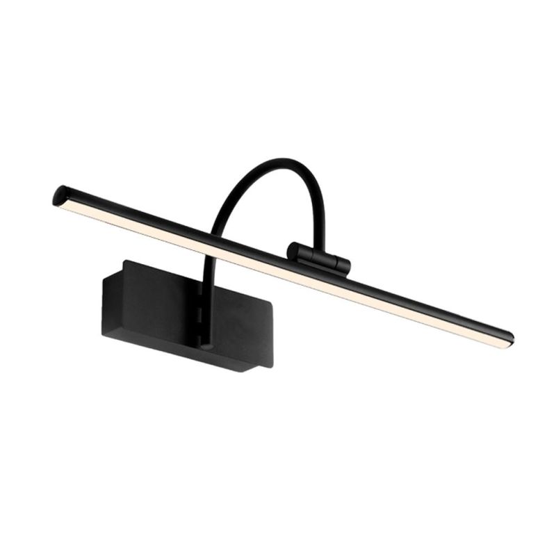 PARACURU APPLIQUE DA SPECCHIO CROMO,NERO E OTTONE LED INTEGRATO LUCE 3000K 3 MISURE MODERNA