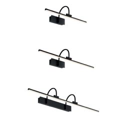 PARACURU APPLIQUE DA SPECCHIO CROMO,NERO E OTTONE LED INTEGRATO LUCE 3000K 3 MISURE MODERNA