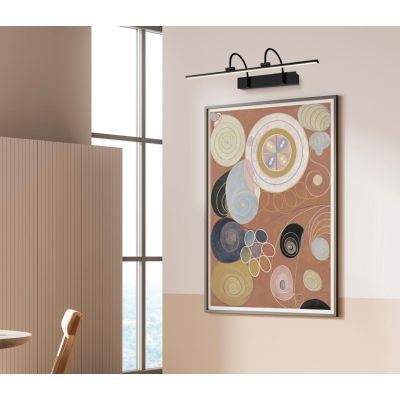 PARACURU APPLIQUE DA SPECCHIO CROMO,NERO E OTTONE LED INTEGRATO LUCE 3000K 3 MISURE MODERNA