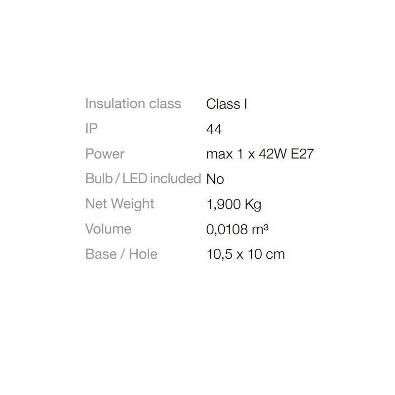 PALO DA ESTERNO H80 IN ALLUMINIO MODERNO IP44 ANTRACITE GRIGIO O COFFEE CRISTALENSI - Cristalensi Shop Online