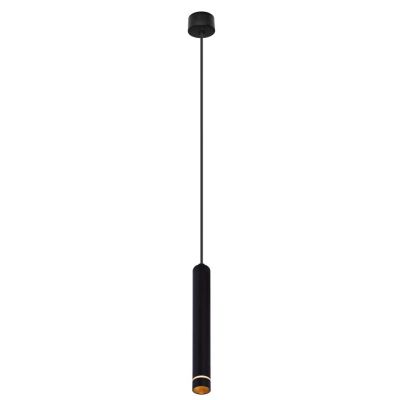 SPLIT SOSPENSIONE SINGOLA CILINDRICA BIANCA O NERA DESIGN MODERNO LAMPADINA ATTACCO MINI GU10
