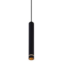 SPLIT SOSPENSIONE SINGOLA CILINDRICA BIANCA O NERA DESIGN MODERNO LAMPADINA ATTACCO MINI GU10 2