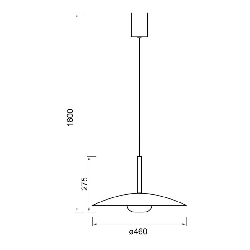 LIDIA SOSPENSIONE SALISCENDI IN 5 FINITURE COLORE LED 12W LUCE 3000K PIATTO D46 CM DESIGN MODERNO