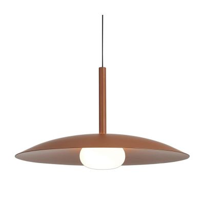 LIDIA SOSPENSIONE SALISCENDI IN 5 FINITURE COLORE LED 12W LUCE 3000K PIATTO D46 CM DESIGN MODERNO