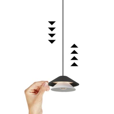 PICCOLA SOSPENSIONE SALISCENDI D13 CM IN 4 FINITURE COLORE LED 5W LUCE 3000K DESIGN MODERNO