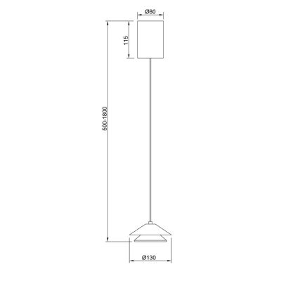 PICCOLA SOSPENSIONE SALISCENDI D13 CM IN 4 FINITURE COLORE LED 5W LUCE 3000K DESIGN MODERNO