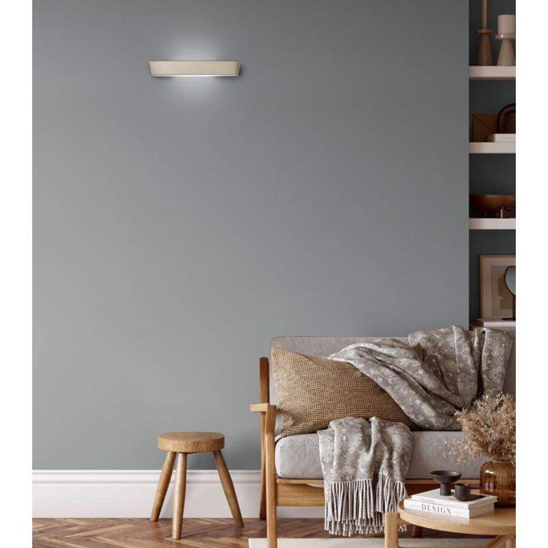HANTERA LAMPADA DA PARETE LED 24W DIMMERABILE LUCE CCT BIEMISSIONE LUNGHEZZA CM 30 ALLUMINIO 7 COLORI MODERNA