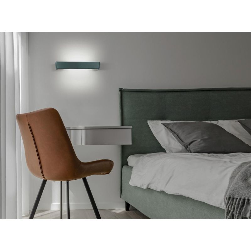 HANTERA LAMPADA DA PARETE LED 24W DIMMERABILE LUCE CCT BIEMISSIONE LUNGHEZZA CM 30 ALLUMINIO 7 COLORI MODERNA