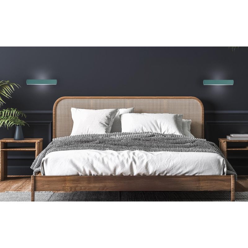 HANTERA LAMPADA DA PARETE LED 24W DIMMERABILE LUCE CCT BIEMISSIONE LUNGHEZZA CM 30 ALLUMINIO 7 COLORI MODERNA