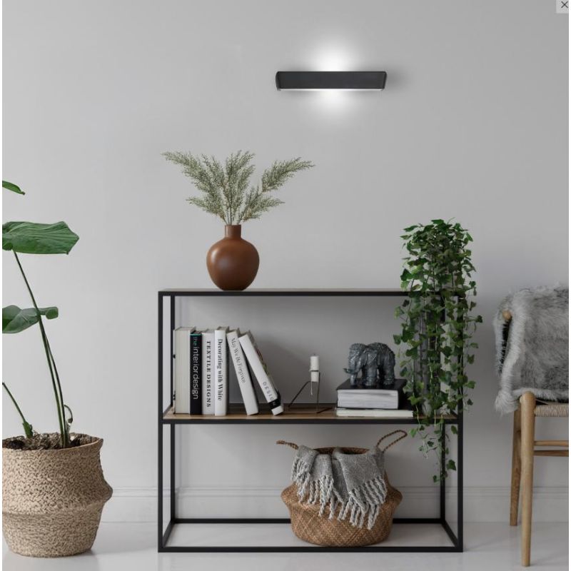 HANTERA LAMPADA DA PARETE LED 24W DIMMERABILE LUCE CCT BIEMISSIONE LUNGHEZZA CM 30 ALLUMINIO 7 COLORI MODERNA