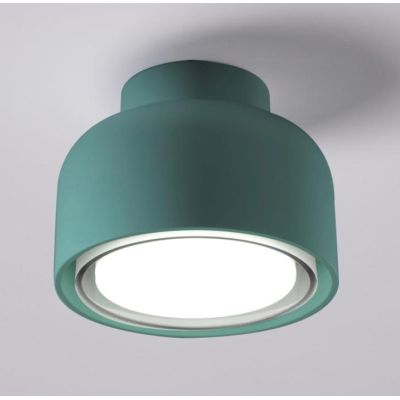 BOTTONE APPLIQUE PLAFONIERA D10 CM IN ALLUMINIO 7 COLORI LAMPADINA ATTACCO GX53 DESIGN MODERNO