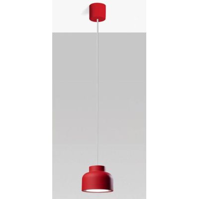 BOTTONE SOSPENSIONE SINGOLA D10 CM IN ALLUMINIO 7 COLORI LAMPADINA ATTACCO GX53 DESIGN MODERNO