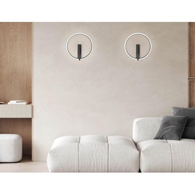 MERIDIANA APPLIQUE PLAFONIERA 3 MISURE LED INTEGRATO LUCE 3000K-4000K DIMMERABILE 5 COLORI DESIGN MODERNO