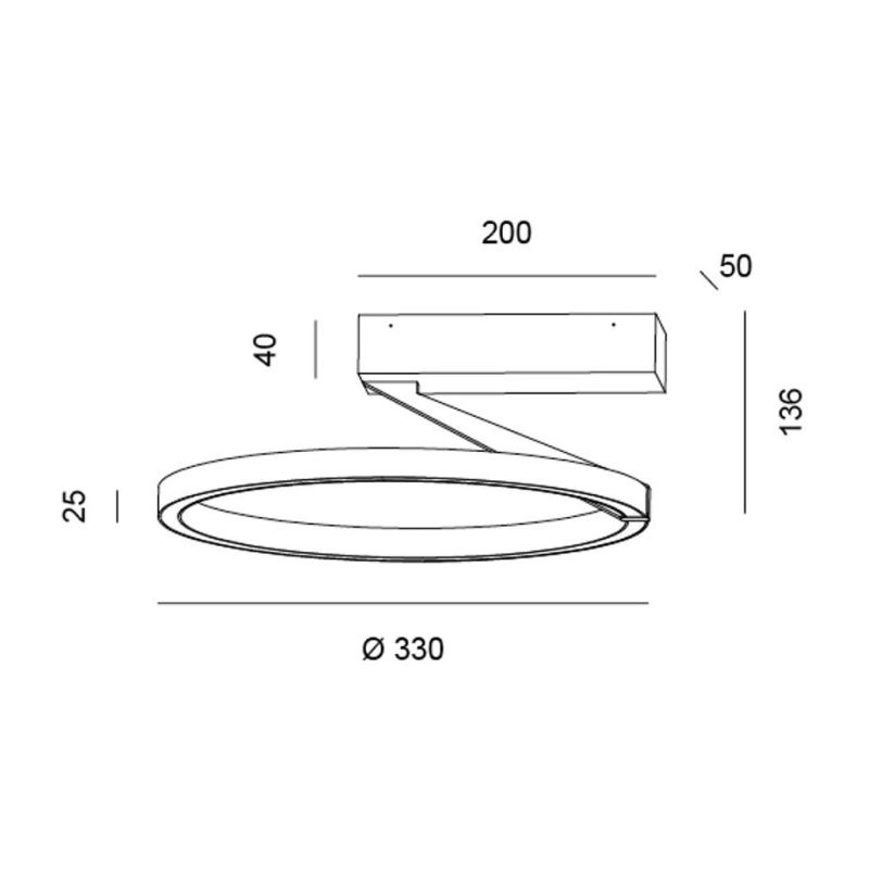 MERIDIANA APPLIQUE PLAFONIERA 3 MISURE LED INTEGRATO LUCE 3000K-4000K DIMMERABILE 5 COLORI DESIGN MODERNO
