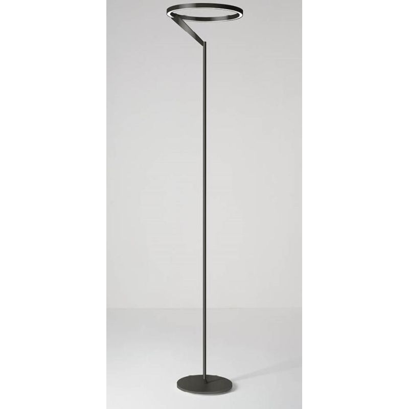 MERIDIANA LAMPADA DA TERRA H178 CM LED 27W LUCE 3000K-4000K DIMMERABILE 5 COLORI DESIGN MODERNO
