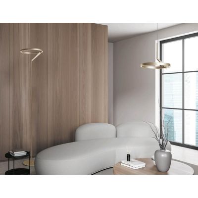 MERIDIANA LAMPADA DA TERRA H178 CM LED 27W LUCE 3000K-4000K DIMMERABILE 5 COLORI DESIGN MODERNO