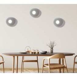 RELOAUX APPLIQUE PLAFONIERA 1 LUCE IN CERAMICA 4 COLORI LAMPADINA ATTACCO GX53 DESIGN MODERNO