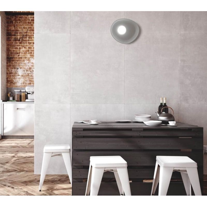 RELOAUX APPLIQUE PLAFONIERA 1 LUCE IN CERAMICA 4 COLORI LAMPADINA ATTACCO GX53 DESIGN MODERNO