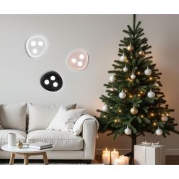 RELOAUX APPLIQUE PLAFONIERA 3 LUCI OVALE IN CERAMICA 4 COLORI LAMPADINE ATTACCO GX53 DESIGN MODERNO