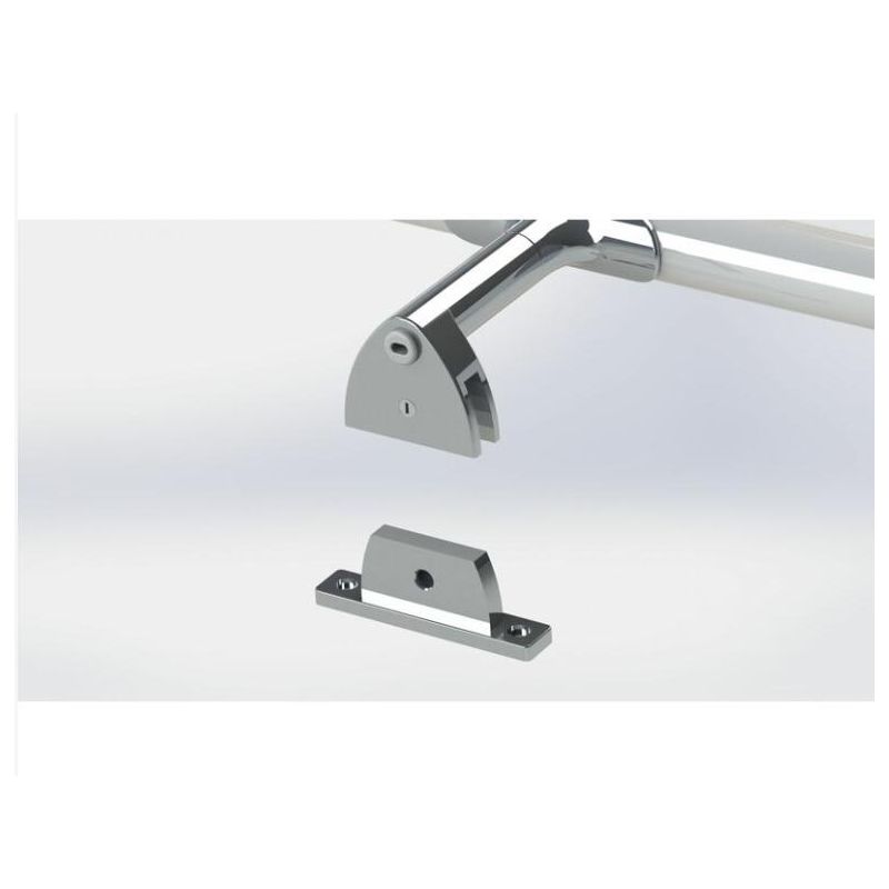 KALEA APPLIQUE DA SPECCHIO TUBOLARE CROMO IP44 LED 6W LUCE 3000K LARGHEZZA CM 40 DESIGN MODERNO