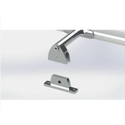 KALEA APPLIQUE DA SPECCHIO TUBOLARE CROMO IP44 LED 6W LUCE 3000K LARGHEZZA CM 40 DESIGN MODERNO