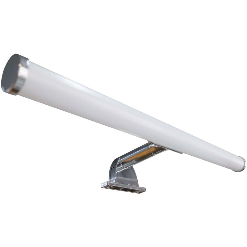 KALEA APPLIQUE DA SPECCHIO TUBOLARE CROMO IP44 LED 6W LUCE 3000K LARGHEZZA CM 40 DESIGN MODERNO