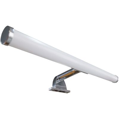 KALEA APPLIQUE DA SPECCHIO TUBOLARE CROMO IP44 LED 6W LUCE 3000K LARGHEZZA CM 40 DESIGN MODERNO