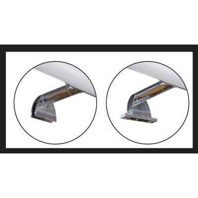 KALEA APPLIQUE DA SPECCHIO TUBOLARE CROMO IP44 LED 6W LUCE 3000K LARGHEZZA CM 40 DESIGN MODERNO