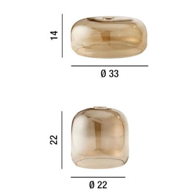 ANIMA SOSPENSIONE DECENTRATA CON 4 LUCI IN VETRO SOFFIATO BIANCO LAMPADINE ATTACCO E27 MODERNA