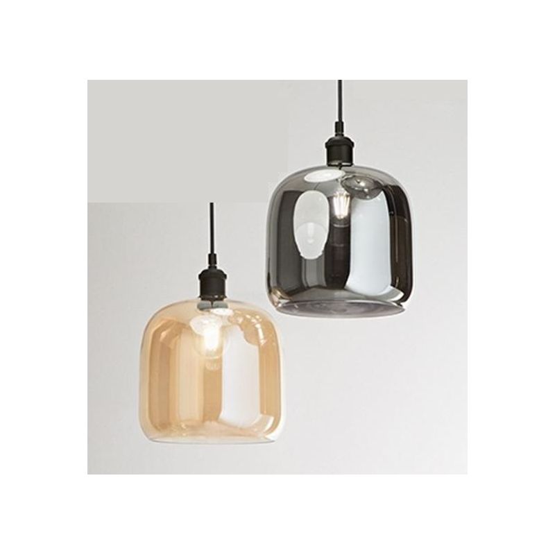 ANIMA SOSPENSIONE SINGOLA D22 DM IN VETRO SOFFIATO 3 COLORI LAMPADINA ATTACCO E27 MODERNA