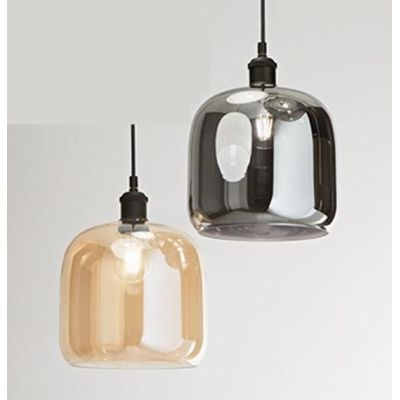 ANIMA SOSPENSIONE SINGOLA D22 DM IN VETRO SOFFIATO 3 COLORI LAMPADINA ATTACCO E27 MODERNA