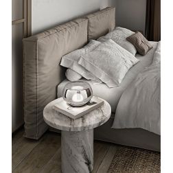 KAVE LAMPADA DA TAVOLO IN VETRO BIANCO O FUME D22 CM LED 12W LUCE 3000K TOUCH DIMMER DESIGN MODERNO 2