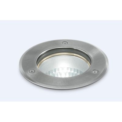 FARETTO SEGNAPASSO PER ESTERNO IP54 CALPESTABILE IN ACCIAIO SATINATO INCASSO AL SUOLO O PARETE CRISTALENSI - Cristalensi Shop On