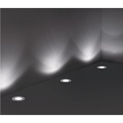 FARETTO SEGNAPASSO PER ESTERNO IP54 CALPESTABILE IN ACCIAIO SATINATO INCASSO AL SUOLO O PARETE CRISTALENSI - Cristalensi Shop On