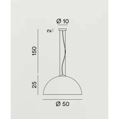 BELL LAMPADARIO A SOSPENSIONE A CUPOLA CON DIFFUSORE IN VETRO BIANCO LUCIDO LAMPADINA ATTACCO E27 MODERNO