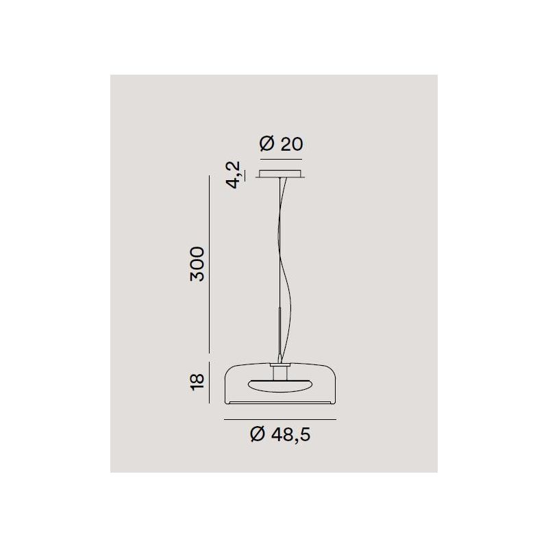 VELIA LAMPADARIO LED IN ALLUMINIO 3 COLORI DIMMERABILE CCT 2700K,3000K,4000K 2 MISURE MODERNO