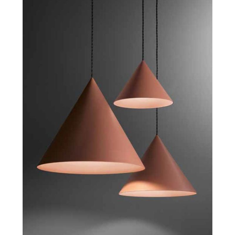 ICONIC SOSPENSIONE SINGOLA A CONO 3 MISURE IN ALLUMINIO 3 COLORI LAMPADINA ATTACCO E27 DESIGN MODERNO