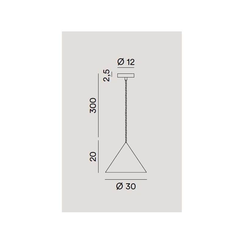 ICONIC SOSPENSIONE SINGOLA A CONO 3 MISURE IN ALLUMINIO 3 COLORI LAMPADINA ATTACCO E27 DESIGN MODERNO