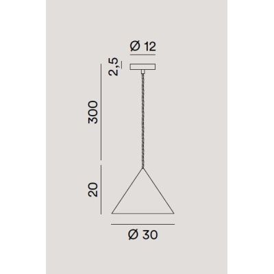 ICONIC SOSPENSIONE SINGOLA A CONO 3 MISURE IN ALLUMINIO 3 COLORI LAMPADINA ATTACCO E27 DESIGN MODERNO