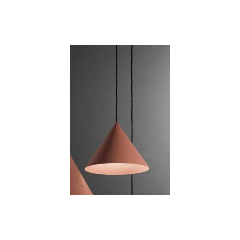 ICONIC SOSPENSIONE SINGOLA A CONO 3 MISURE IN ALLUMINIO 3 COLORI LAMPADINA ATTACCO E27 DESIGN MODERNO